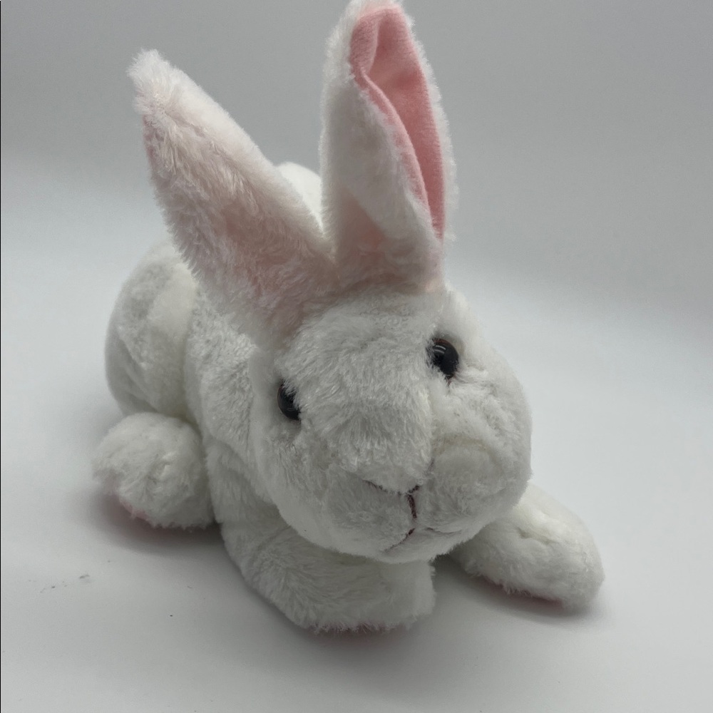 White Realistic Bunny Plush - Picture 5 of 5